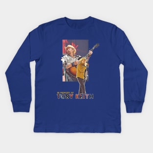 In Memory Of Toby Keith Kids Long Sleeve T-Shirt